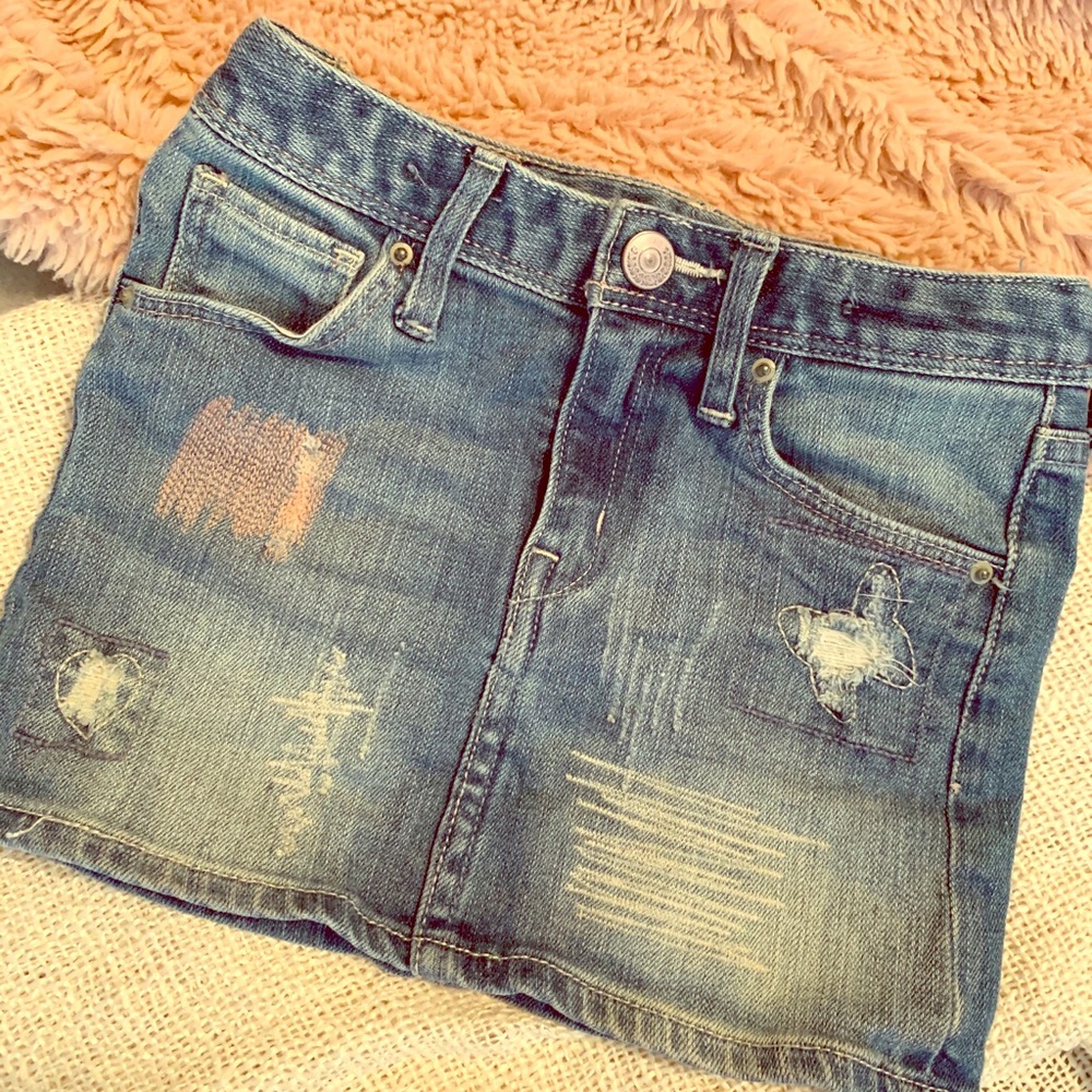 Little girls denim skirt